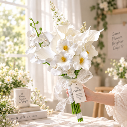 Ornestoa® White Artificial Flower Bouquet
