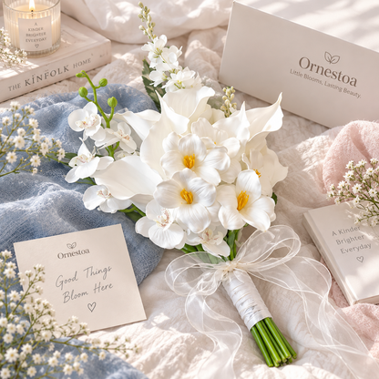 Ornestoa® White Artificial Flower Bouquet