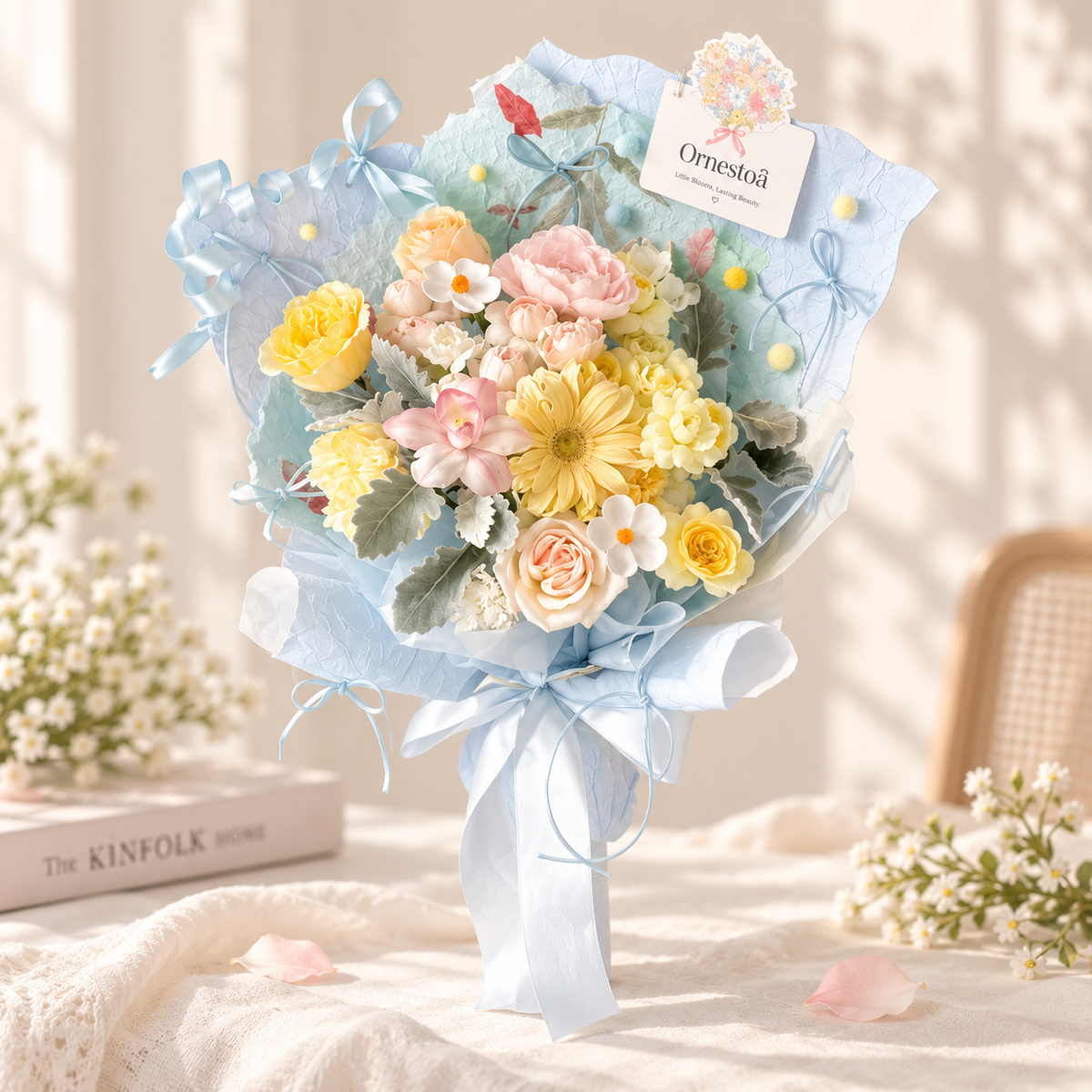 Ornestoa® Pastel Artificial Flower Bouquet