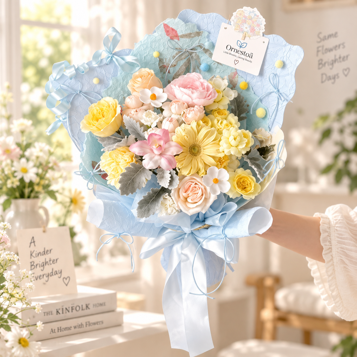 Ornestoa® Pastel Artificial Flower Bouquet